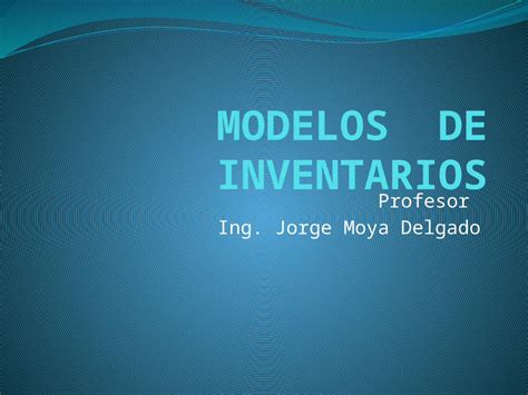 PPTX Modelo De Inventarios DOKUMEN TIPS