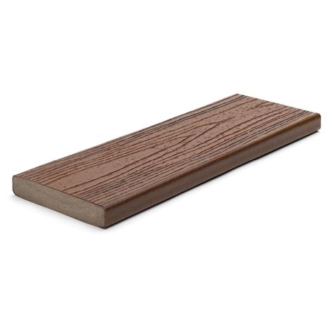 Trex Transcend 12 Ft Lava Rock Square Composite Deck Board In The