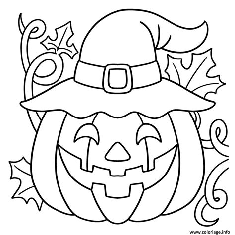 Coloriage Citrouille Maternelle Halloween Pour Petit Dessin Halloween