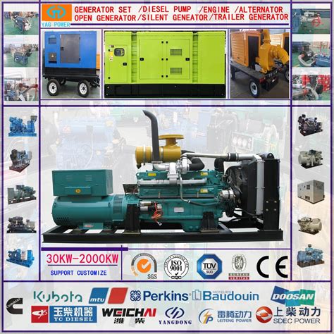 30kw 37 5kva 3 Phase Water Cooling Open Type Diesel Generator Set By