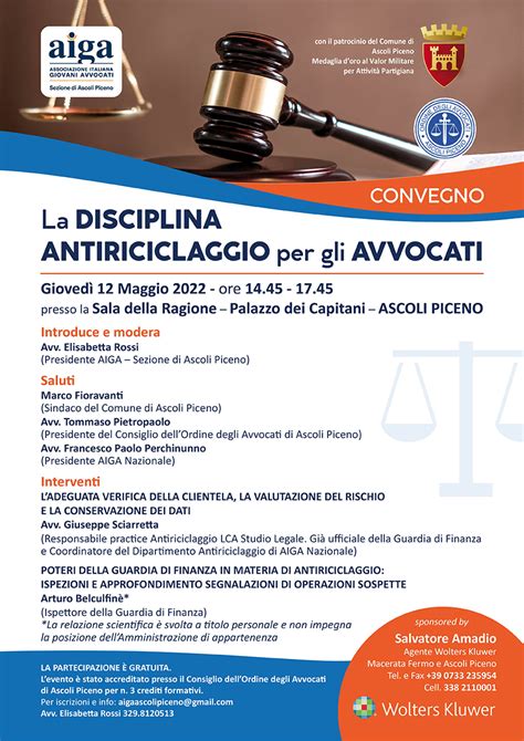 Evento Formativo 12 05 2022 Aiga Sez Ascoli Piceno Ordine Degli