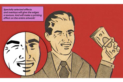 Halftone Comic Tool Set Design Cuts