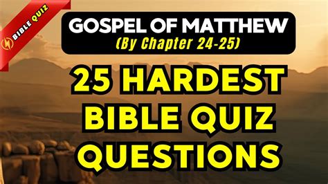 New Testament Bible Questions About The Gospel Of Matthew To Test