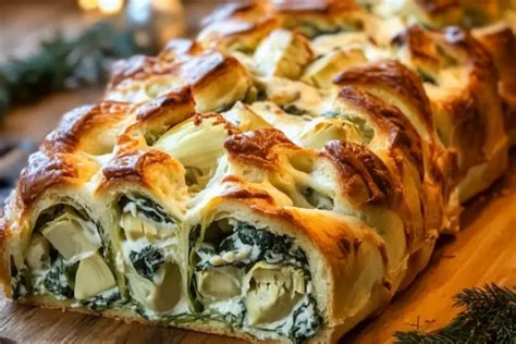 Spinach Artichoke Dip Pull Apart Christmas Bread Recipestasteful