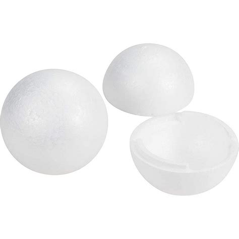 Half Foam Balls 4 Pack Smooth Round Polystyrene Foam Balls Foam