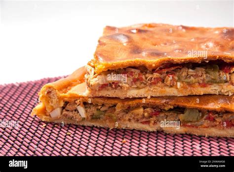 Empanada Gallega Traditional Pie Stuffed With Tuna Or Meat Typical