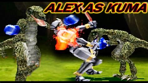 TAS Alex With Kuma S Moves Gameplay Tekken 2 Arcade Version