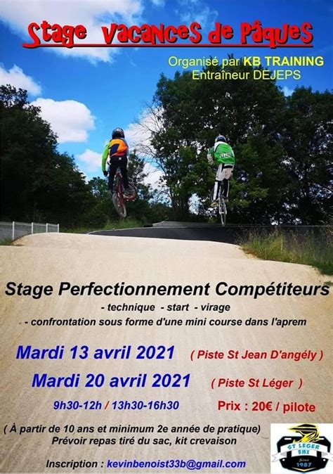 Stage KB Training St Jean D Angély BMX La Roche Sur Yon