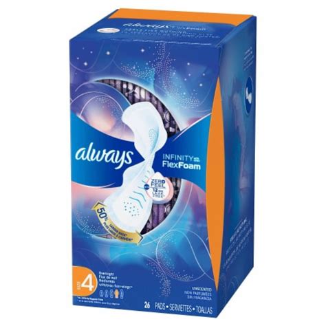 Always Infinity Flexfoam Maxi Pads Pack Of 14 14 Packs Kroger