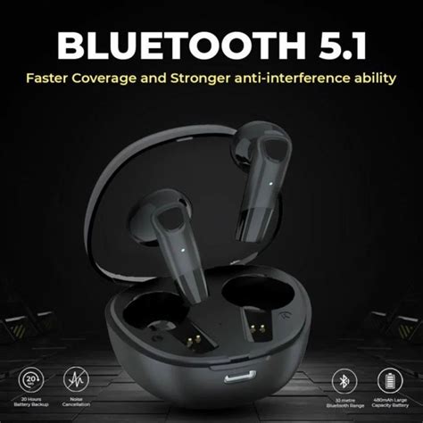 Black Vehop Power In Ear Bluetooth Tws Mobilelaptop And Tablet At Rs 399piece In Kalyan