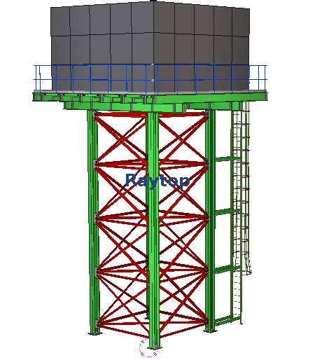 M Height Elevated Water Storage Tank Tower Buy Mild Steel Tower