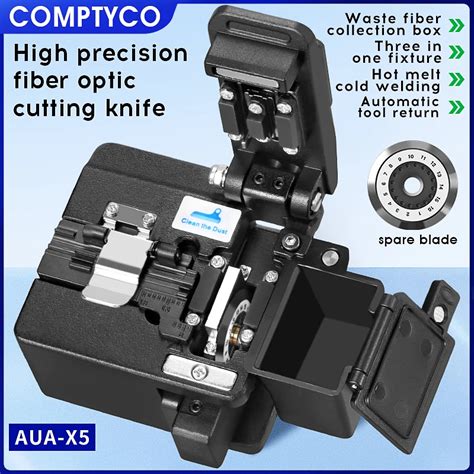 Comptyco Aua X Fiber Cleaver Ftth Cold Hot Melt Connection Optical