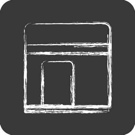 Icon Kaaba Related To Eid Al Adha Symbol Chalk Style Simple Design