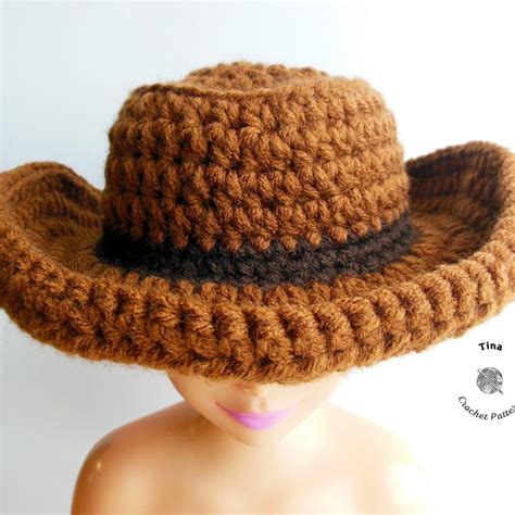 Crochet Cowboy Hat - Etsy