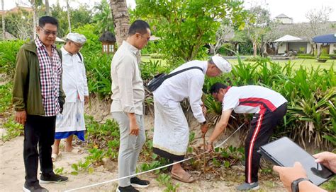 NUSABALI Dinas PUPR Ukur Jalan Setapak Pesisir Pantai Jimbaran