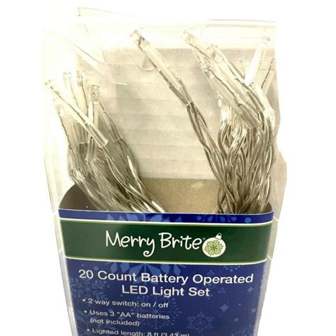 Merry Brite Holiday Merry Brite 2 Battery Operate Led Light Set