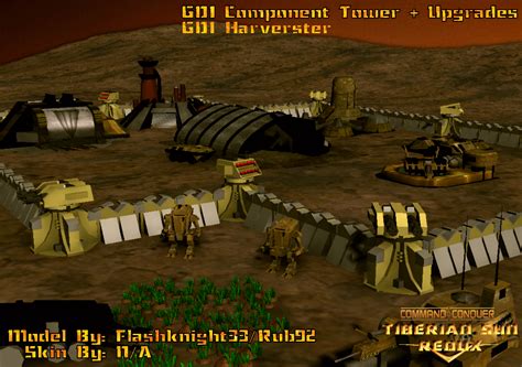 GDI Component Tower Upgrades Harverst Image Tiberian Sun Redux