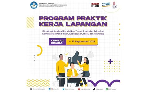 Pendaftaran Program Praktik Kerja Lapangan Ditjen Dikti Batch 11 Untuk