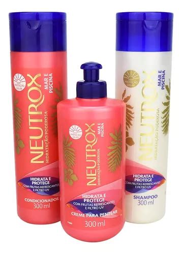 Kit Neutrox Mar E Piscina Shampoo Condicionador Creme 300ml MercadoLivre