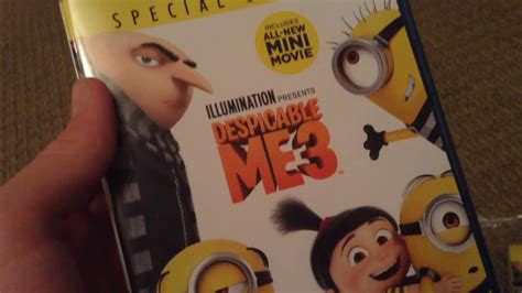 Despicable Me 3 Blu Ray Unboxing Youtube