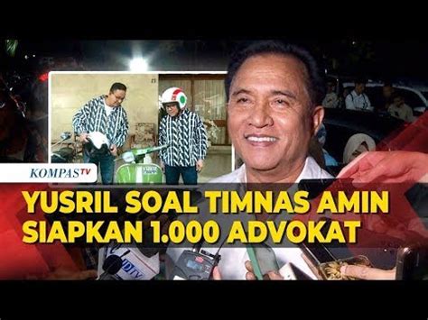 Respons Yusril Dengar Timnas Amin Siapkan 1 000 Pengacara Gugat