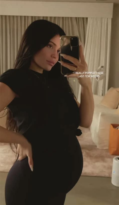 Kylie Jenner Reveals Shes ‘really Popped As She Shows Off Growing