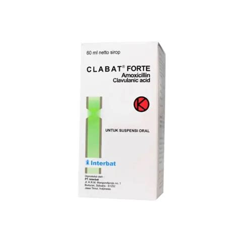 CLABAT FORTE SIRUP 60 ML Kegunaan Efek Samping Dosis Dan Aturan