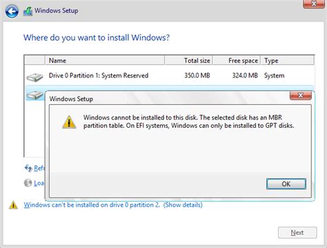 Fix Windows Cannot Be Installed To This Disk Mbr Easeus Vn