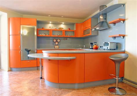 Pictures Of Modern Orange Kitchens Design Gallery