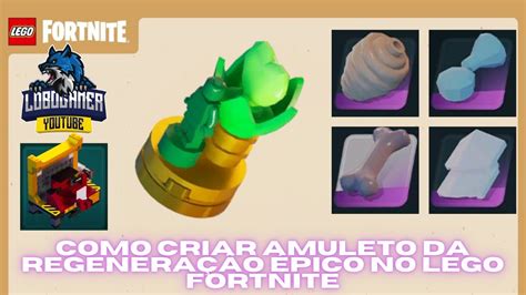 Como Criar Amuleto Da Regenera O Pico No Lego Fortnite Youtube