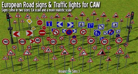 Aroundthesims Around The Sims Road Signs For Emily Cc Finds