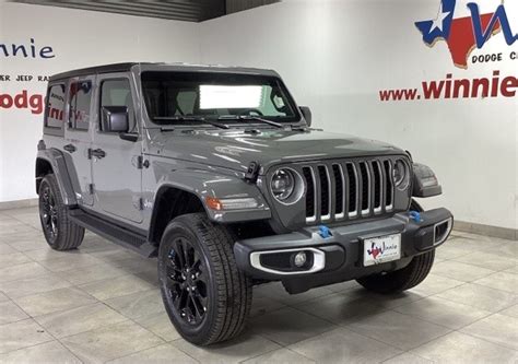 New 2023 Jeep Wrangler 4xe Sahara 4xe Sport Utility In Winnie R23043 Winnie Dodge Chrysler