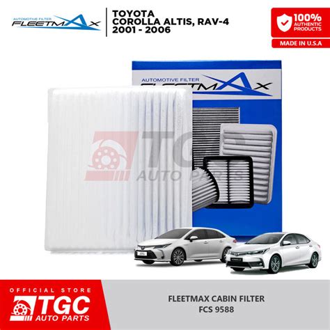 Fleetmax Cabin Filter Aircon Cleaner For Toyota Corolla Altis Rav