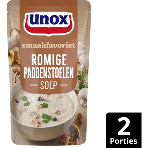 Unox Romige Bospaddenstoelensoep Zak 570 Ml Dutchfoodexpress