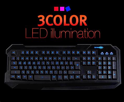 3 color LED keyboard