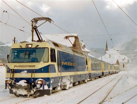 Slmabb Electric Locomotive Panoramic Express Montreux Zweisimmen In