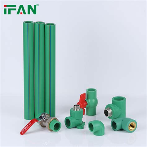 Ifan Customized Ppr Pipe Fitting Water Supply Green Pn Plumbing Ppr