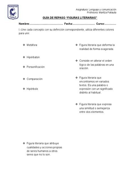 PDF GUÍA de REPASO Figuras Literarias DOKUMEN TIPS