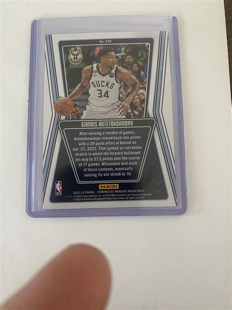 Giannis Antetokounmpo Panini Chronicles Marquee Pink Parallel