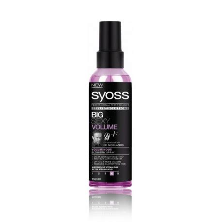 Syoss Blow Dry Spray Big Sexy Volume Apjomu Pie Iro S Sprejs Ml