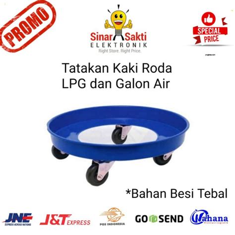 Jual Tatakan Kaki Roda Alas Dudukan Tabung Gas Elpiji Galon Air Bahan