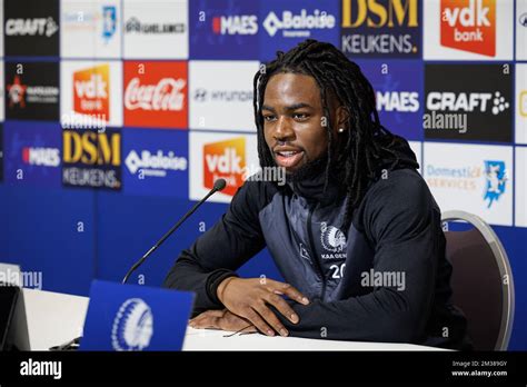 Gent S Jordan Torunarigha Pictured During The Weekly Press Conference