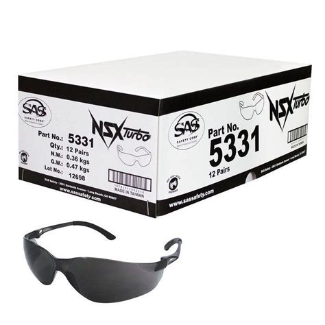 SAS Safety NSX Turbo Safety Glasses 12 Piece