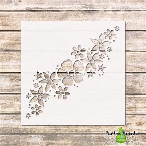 Flower Flurry Stencil Peartree Cutfiles