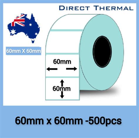 60mmx60mm 500pcs Direct Thermal Label Stickers