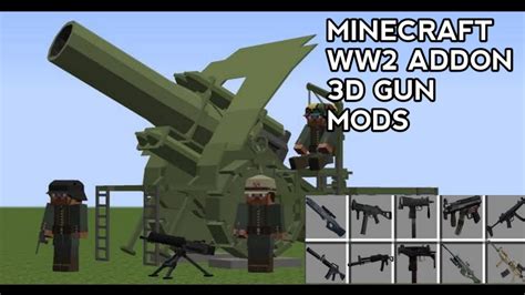 D Guns Mod Ww V Western Front In Mcpe Bedrock New Update