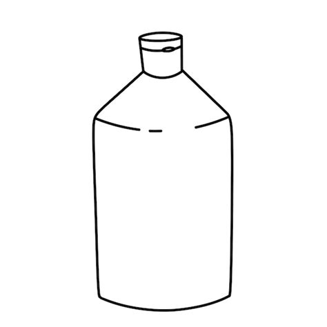 Shampoo Bottle Outline