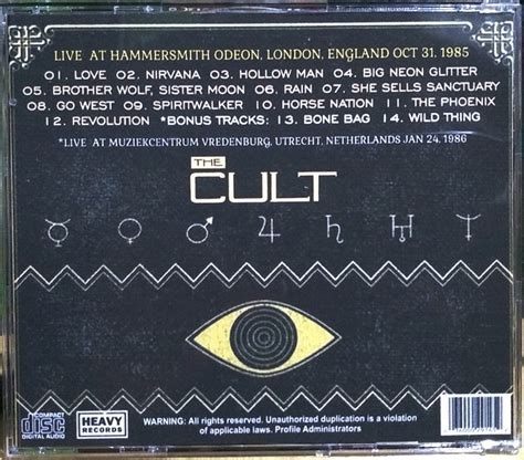 The Cult Live At Hammersmith Odeon 1985