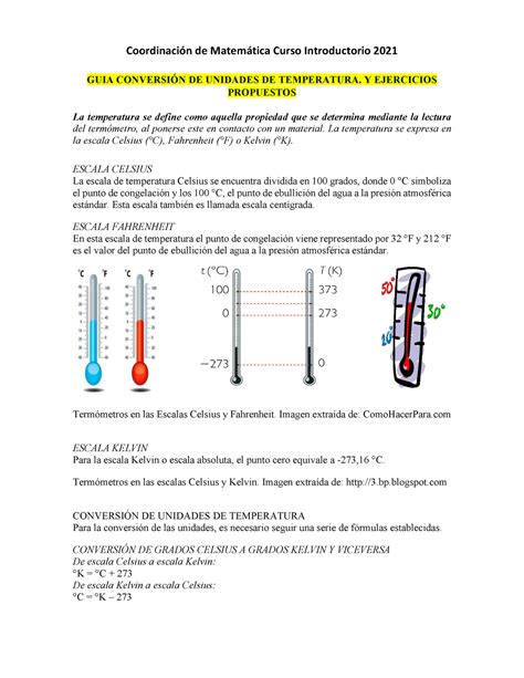 Conversi N Guia De Ejercicios Guia Conversi N De Unidades De