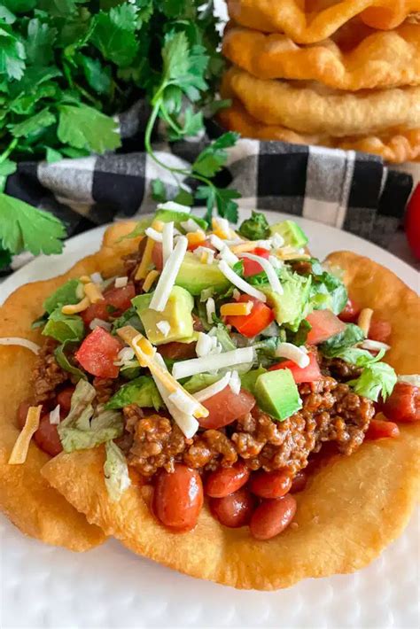 Homemade Navajo Taco Indian Fry Bread Recipe Modernmealmakeover